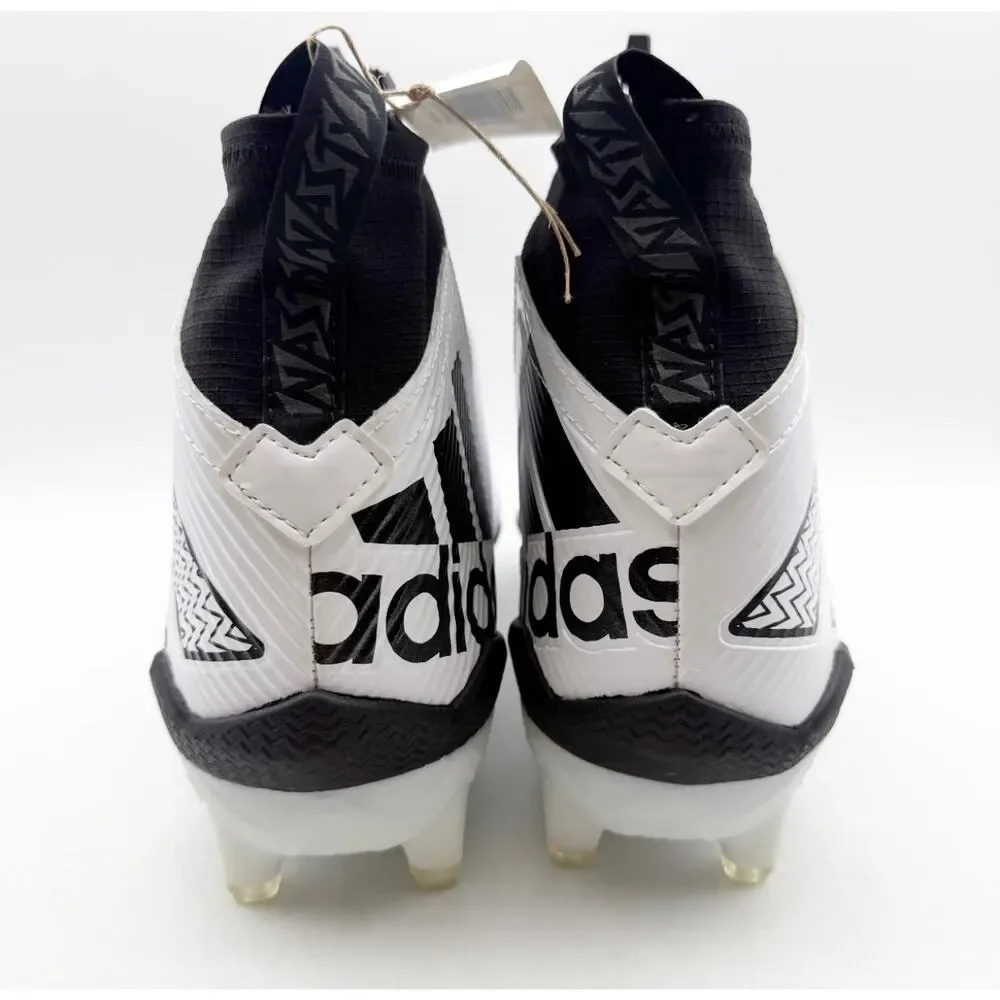 ADIDAS Men's Nasty 2.0 Football Cleats Size 9 White Black Zipper NWOB GV8306